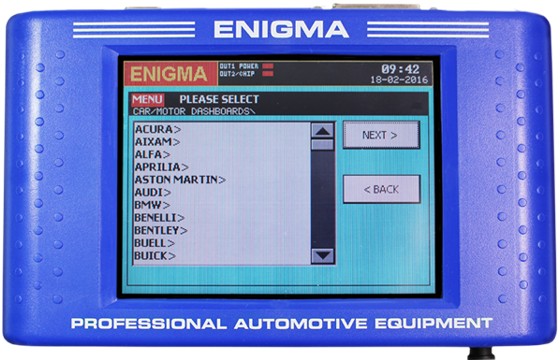 ENIGMA Diagnostic Tools for Mileage and Data Speedometer & Odometer Correction Programmer